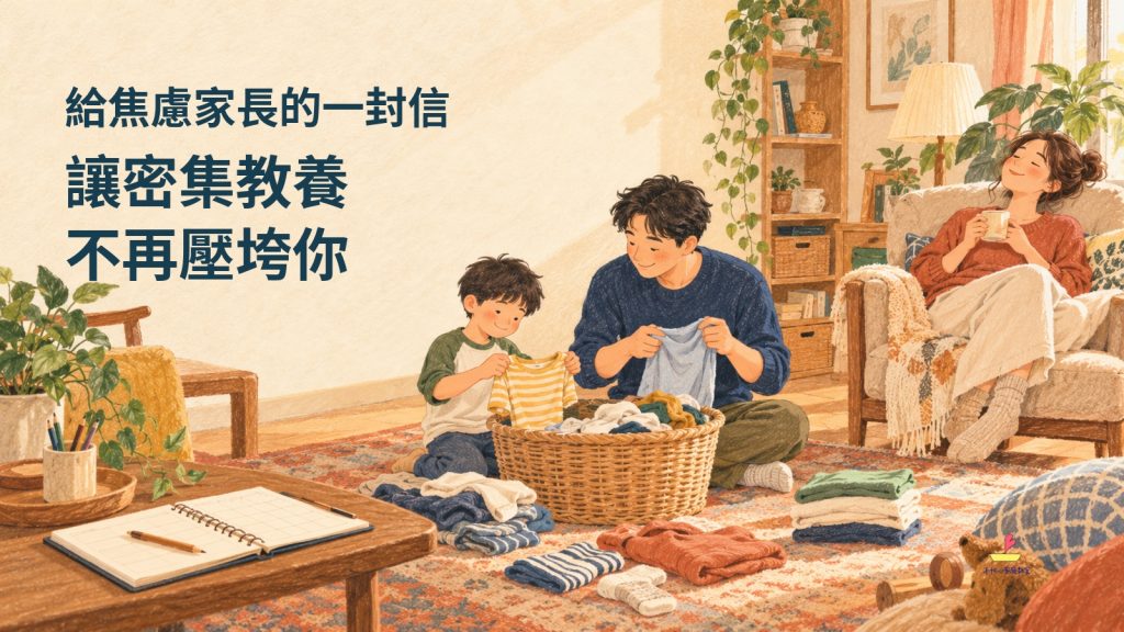 給焦慮家長的一封信：讓密集教養不再壓垮你