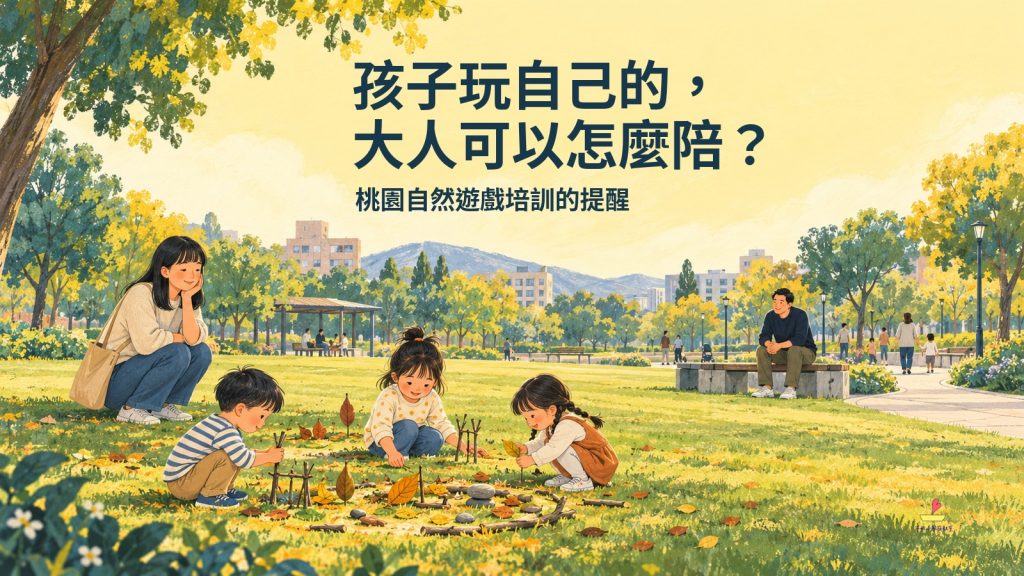 孩子玩自己的，大人可以怎麼陪？從桃園自然遊戲培訓看陪伴角色