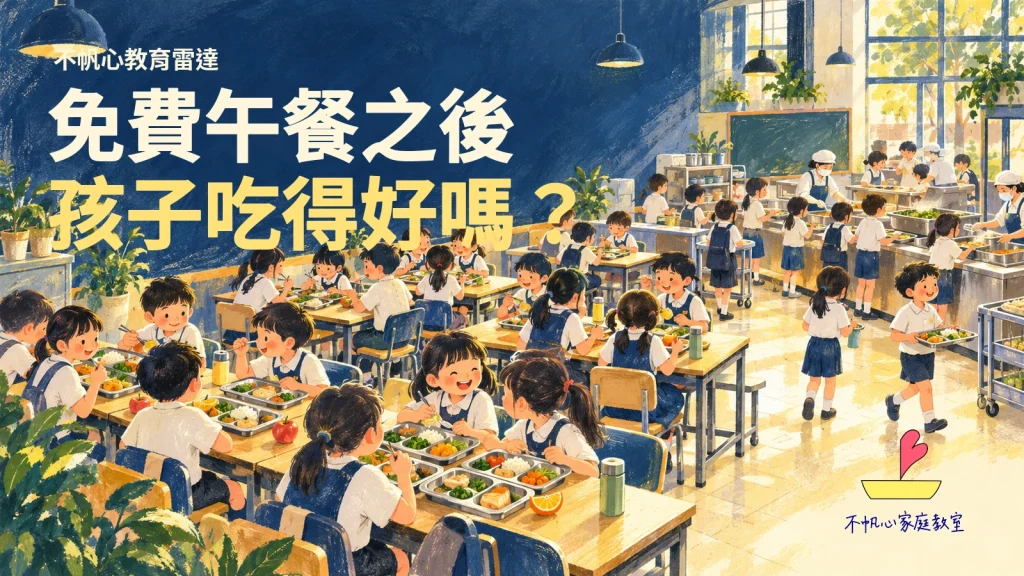 免費午餐之後,孩子吃得好嗎?從餐盤到家庭對話的三個提醒