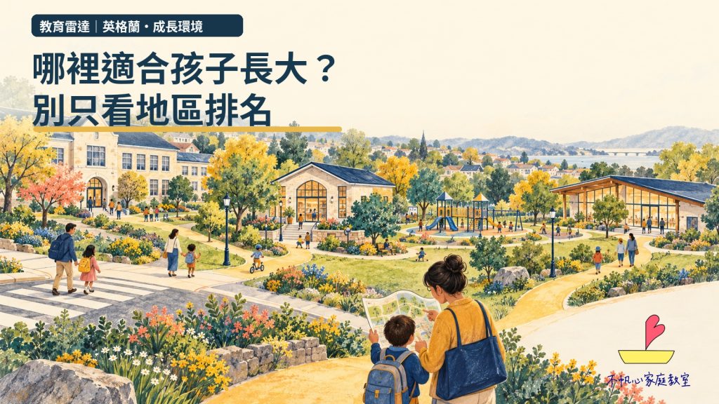 哪裡適合孩子長大？英格蘭新報告，提醒我們別只看地區排名