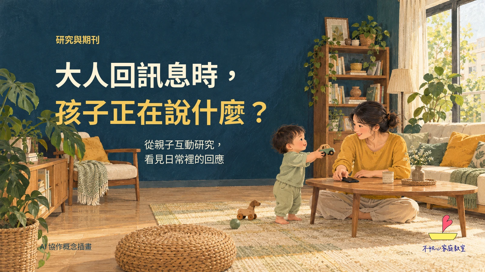 大人回訊息時，孩子正在說什麼？