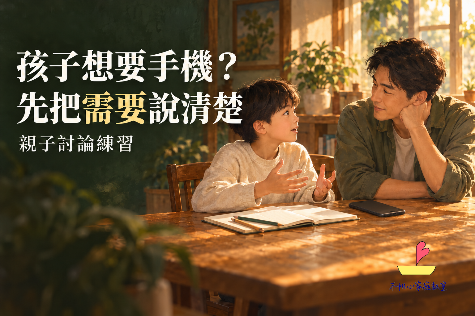 孩子想要手機？先把需要說清楚：親子討論練習