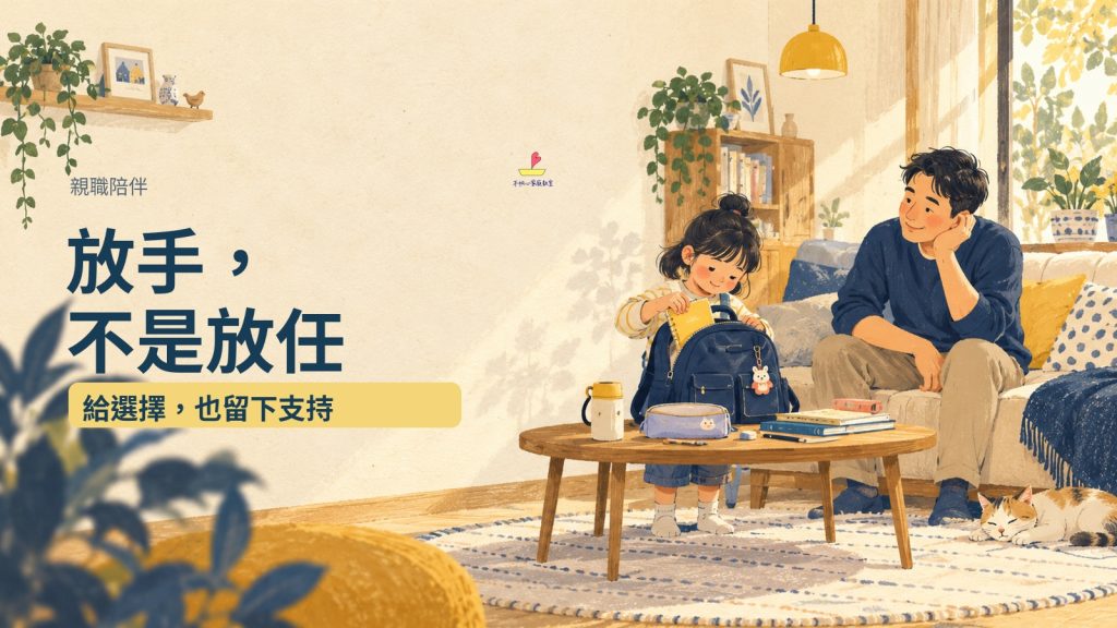 放手，不是放任：給孩子選擇，也留下支持